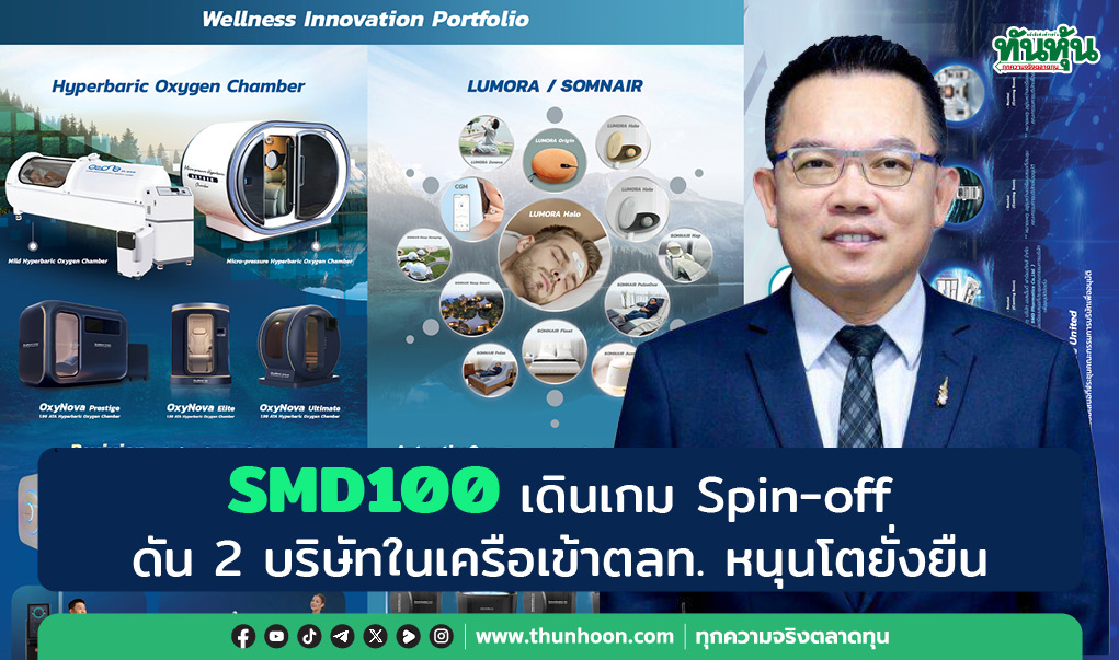 SMD100 เดินเกม Spin-off  ดัน 2 บริษัทในเครือเข้าตลท. หนุนโตยั่งยืน 